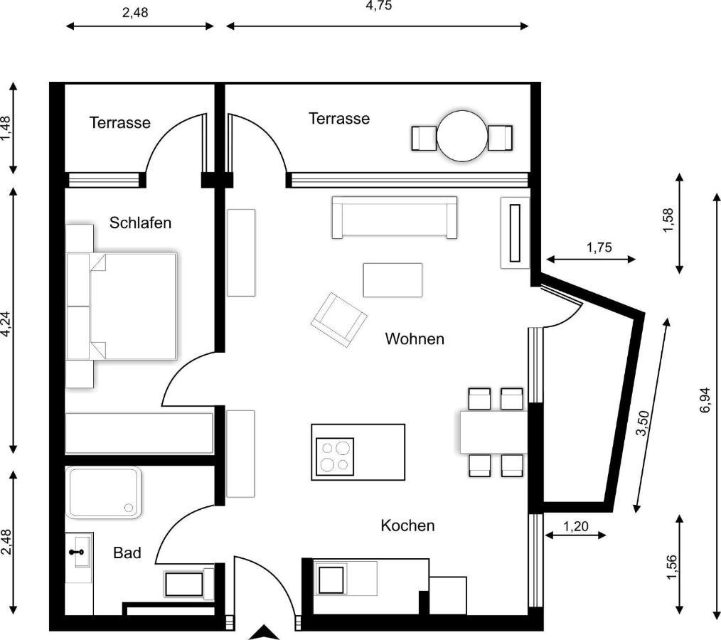 Sylter-Juwel-Mit-Traumblick Apartment Westerland Exterior foto